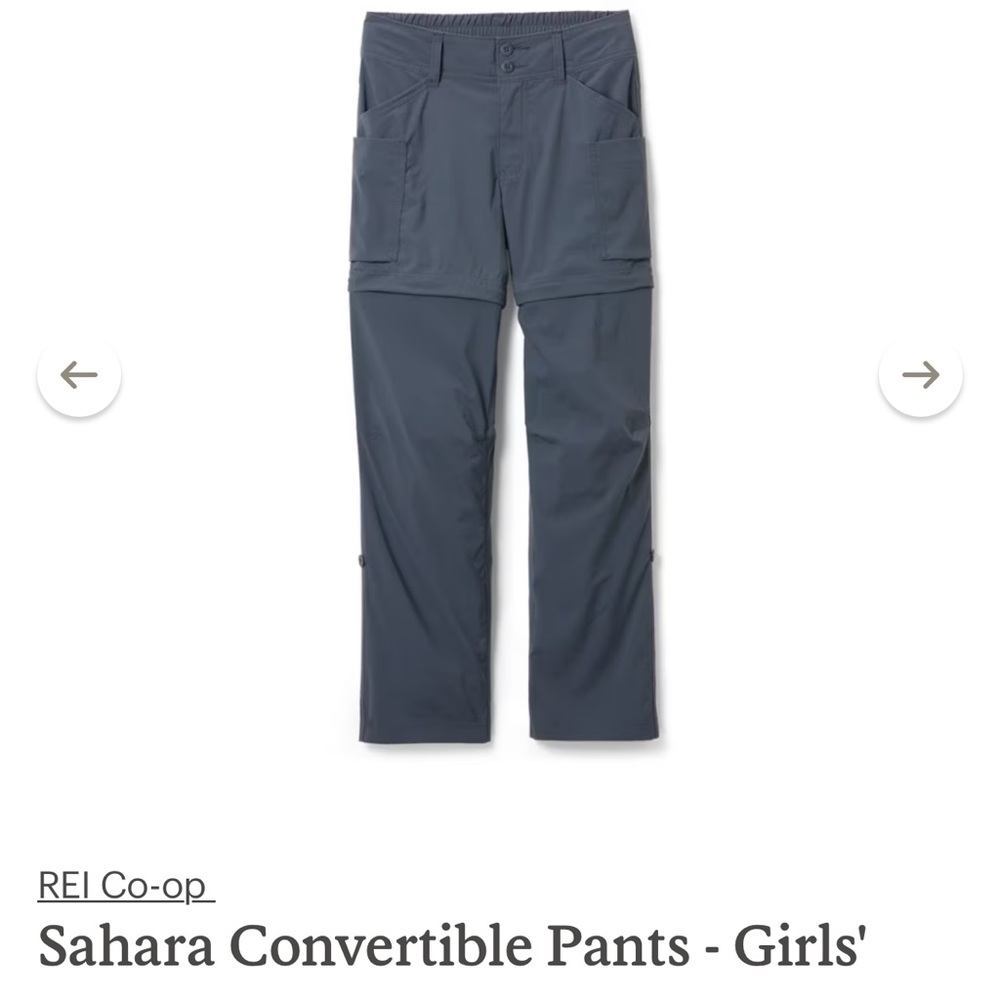 Sahara girls convertible pants REI